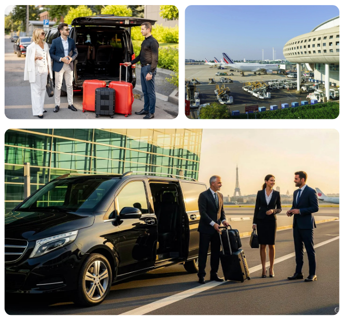 ParisWay Transfer travelers with luggage